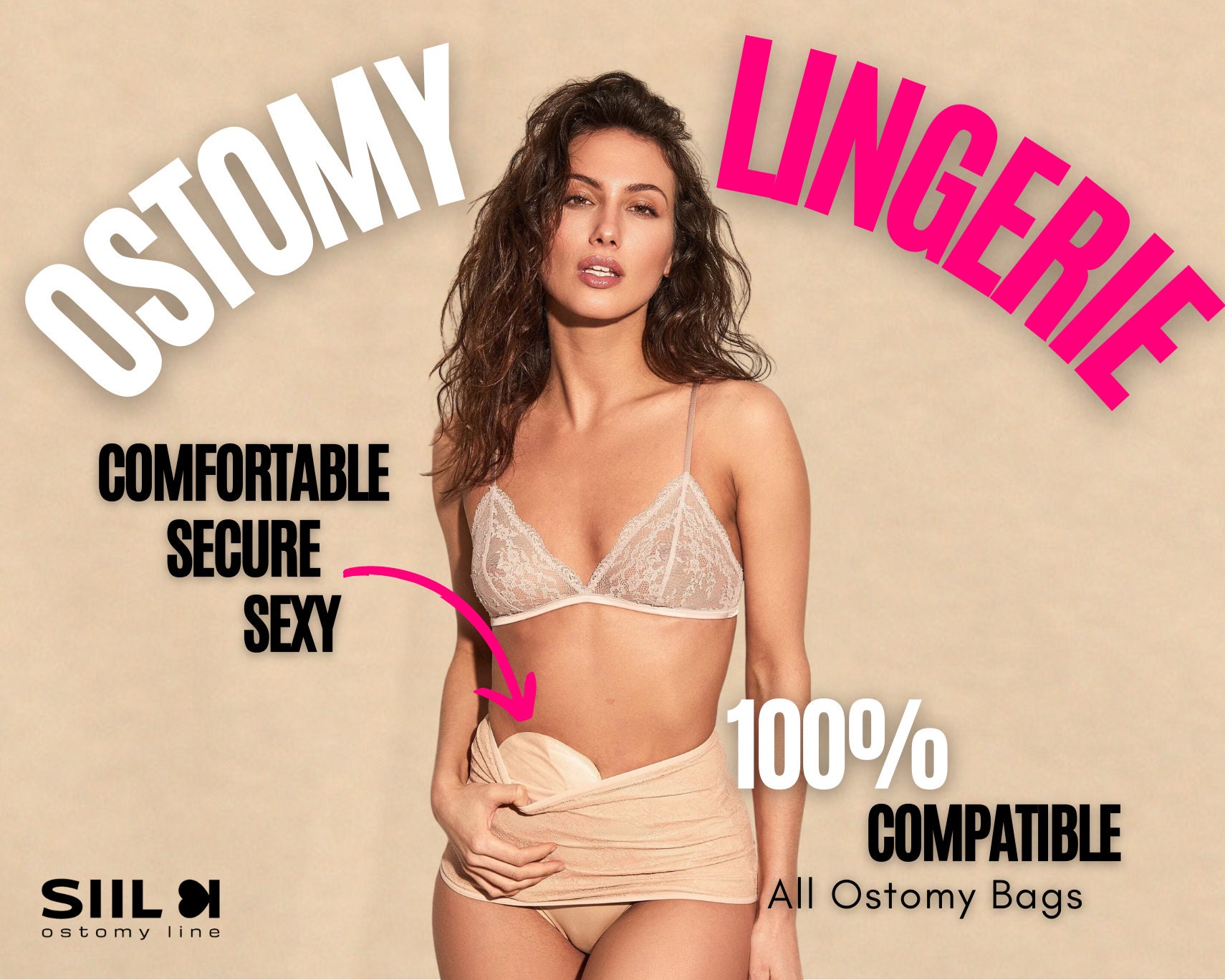 SIIL Ostomy Underwear Lingerie Stoma Bag Covers Ileostomy