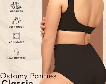 Ostomy Underwear Cotton High Waist | SIIL Soft Stoma Bag Support Pouch Daily Colostomy Ileostomy