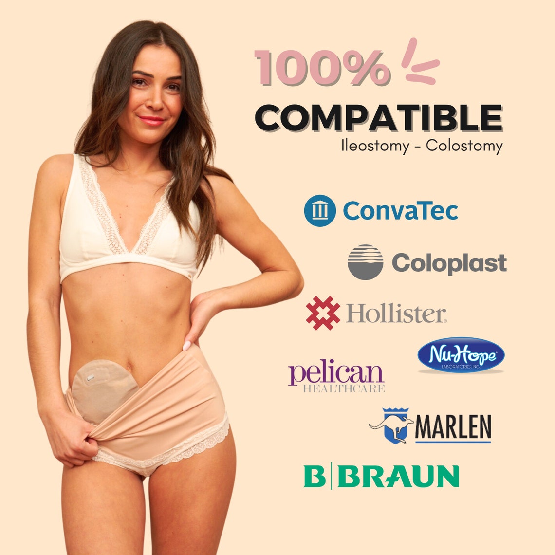 Ostomy Underwear SIIL Ostomy Panties Sofía Stoma Bag Covers Ostomy Clothing Ostomy Bag Covers