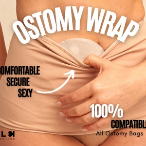 SIIL Ostomy Wrap Intimo / Coperture per sacche per stomia / Cintura per stomia per donne / Copertura per sacca per colostomia / Ileostomia