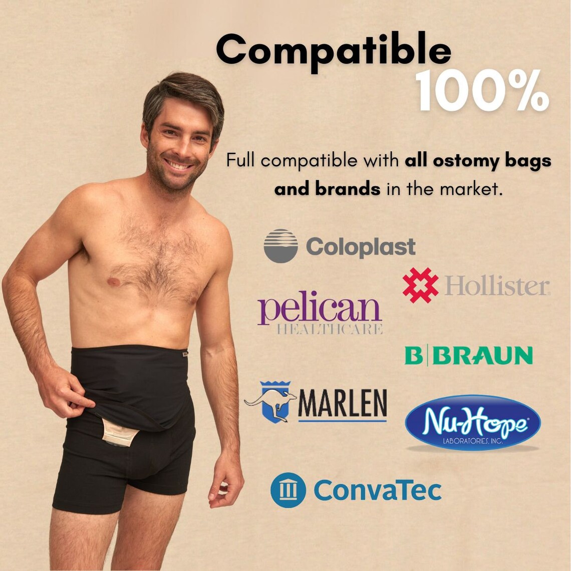 Ostomy Belt, Ostomy Bag Cover for Stealth, Colostomy Bag Cover for