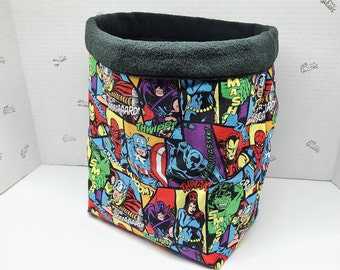 Super Hero Fleece Sugar Glider Pouch: Colony sized, Pocket Pet Snuggle Sack