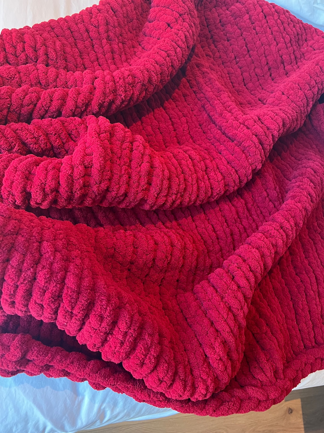 Chunky Knit Blanket Etsy UK