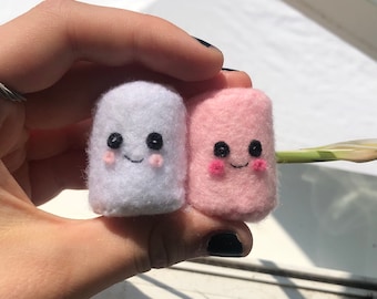 Pink/white marshmallow plushie