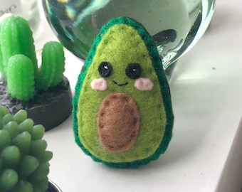 Avocado felt plushie