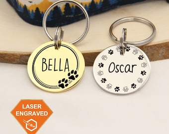 Personalized Dog Tag, Dog Name Tag, Custom Pet Tag, Customized Dog Tag, Cat Collar Tag, Dog ID Tag, Engraved Dog Tag, Dog Tag for Dogs