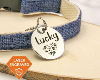 Dog Name Tag, Personalized Dog Tag, Custom Pet Tag, Customized Dog Tag, Cat Collar Tag, Dog ID Tag, Engraved Dog Tag, Dog Tag for Dog