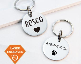 Dog Name Tag, Personalized Dog Tag, Custom Pet Tag, Customized Dog Tag, Cat Collar Tag, Dog ID Tag, Engraved Dog Tag, Dog Tag for Dogs