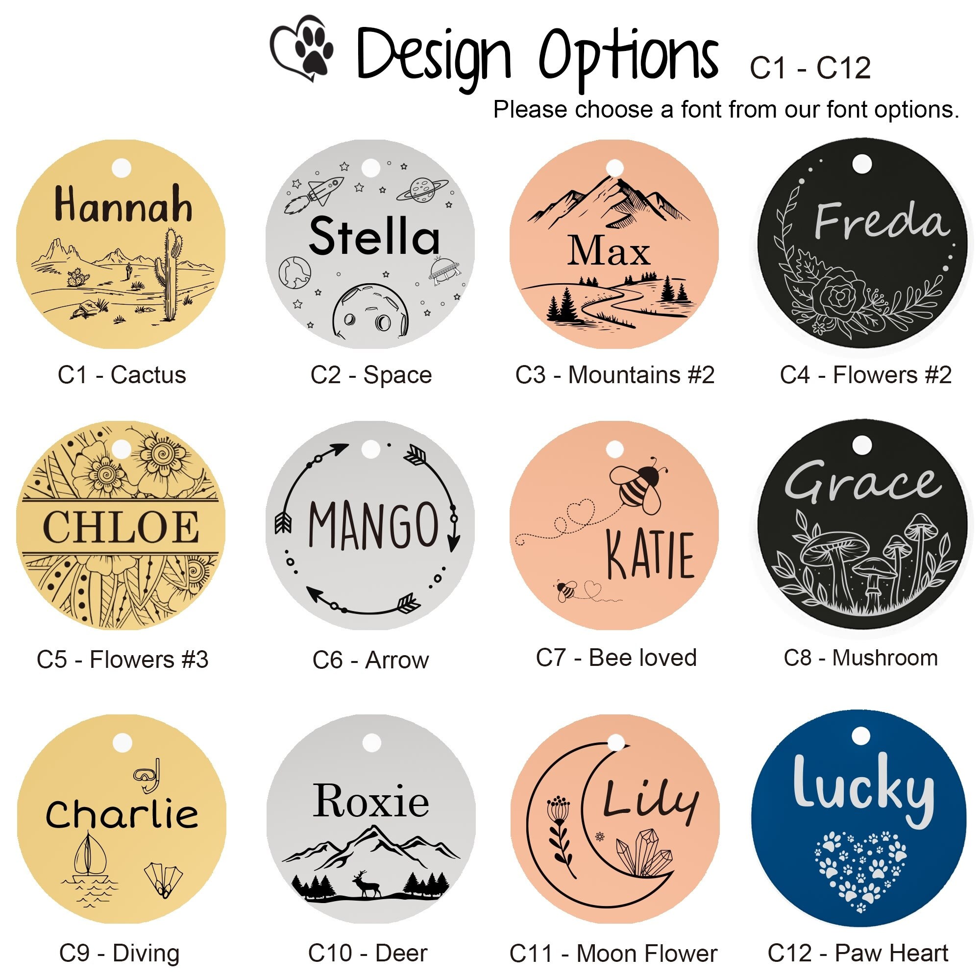 Personalized Dog Tag, Dog Name Tag, Custom Pet Tag, Customized Dog Tag ...
