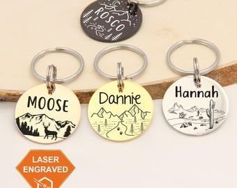 Personalized Dog Tag, Dog Name Tag, Custom Pet Tag, Customized Dog Tag, Cat Collar Tag, Dog ID Tag, Engraved Dog Tag, Dog Tag for Dogs