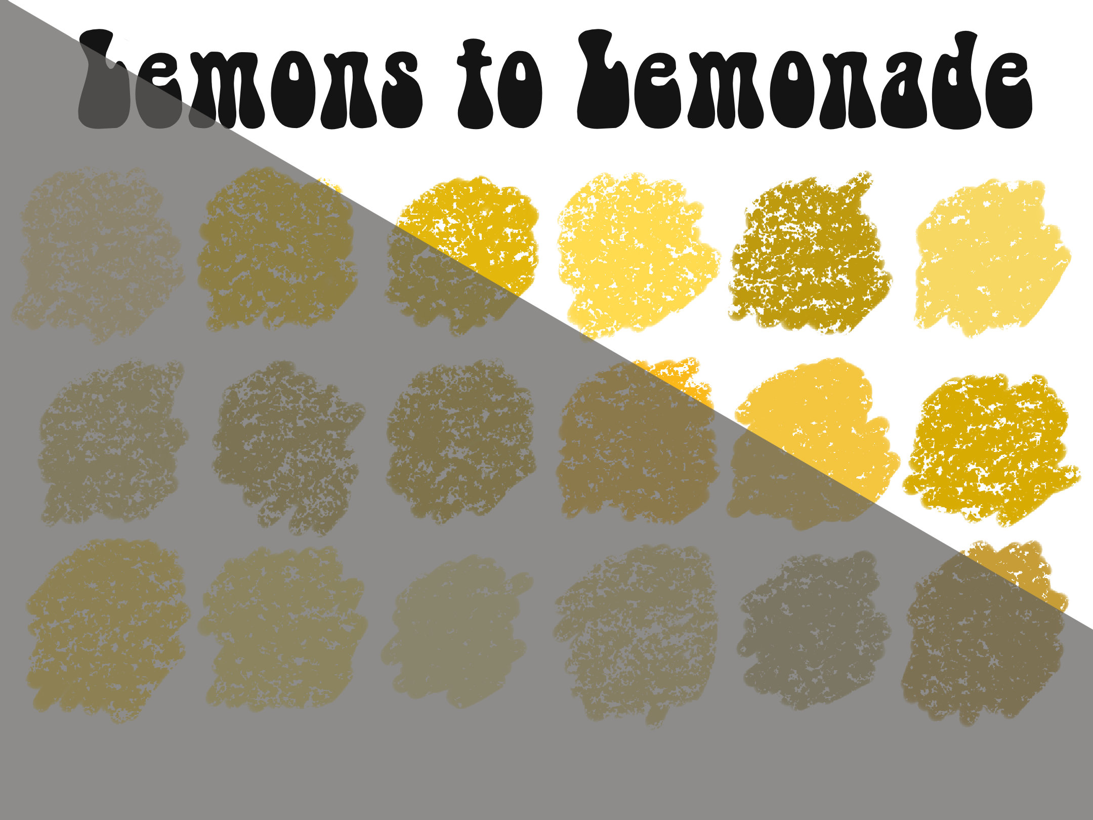 Lemons to Lemonade Color Palette by Aniya G. Shades of Yellow Etsy