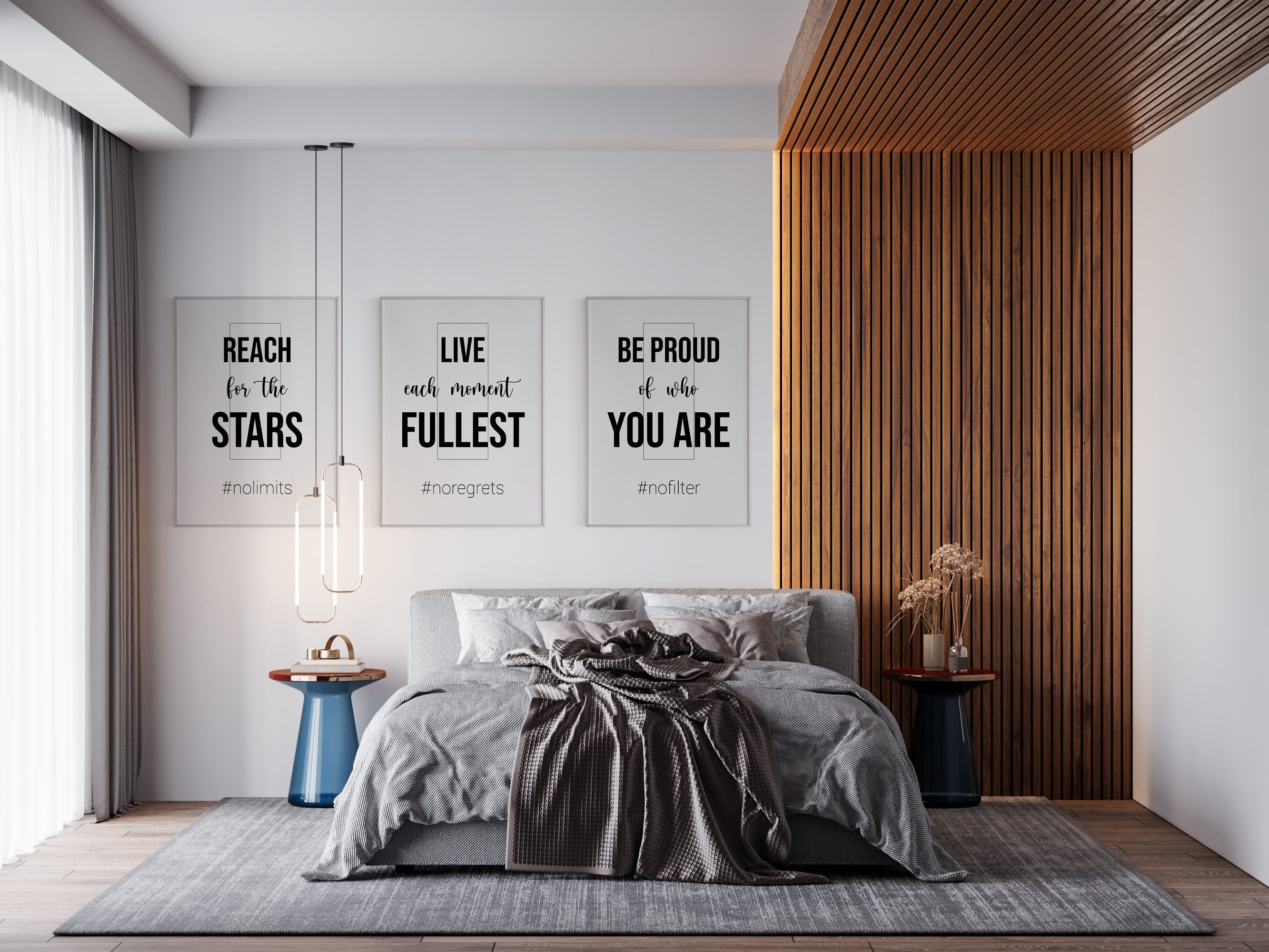 3 Stück Wand Kunst druckbare Zitat für Haus und Büro | Etsy