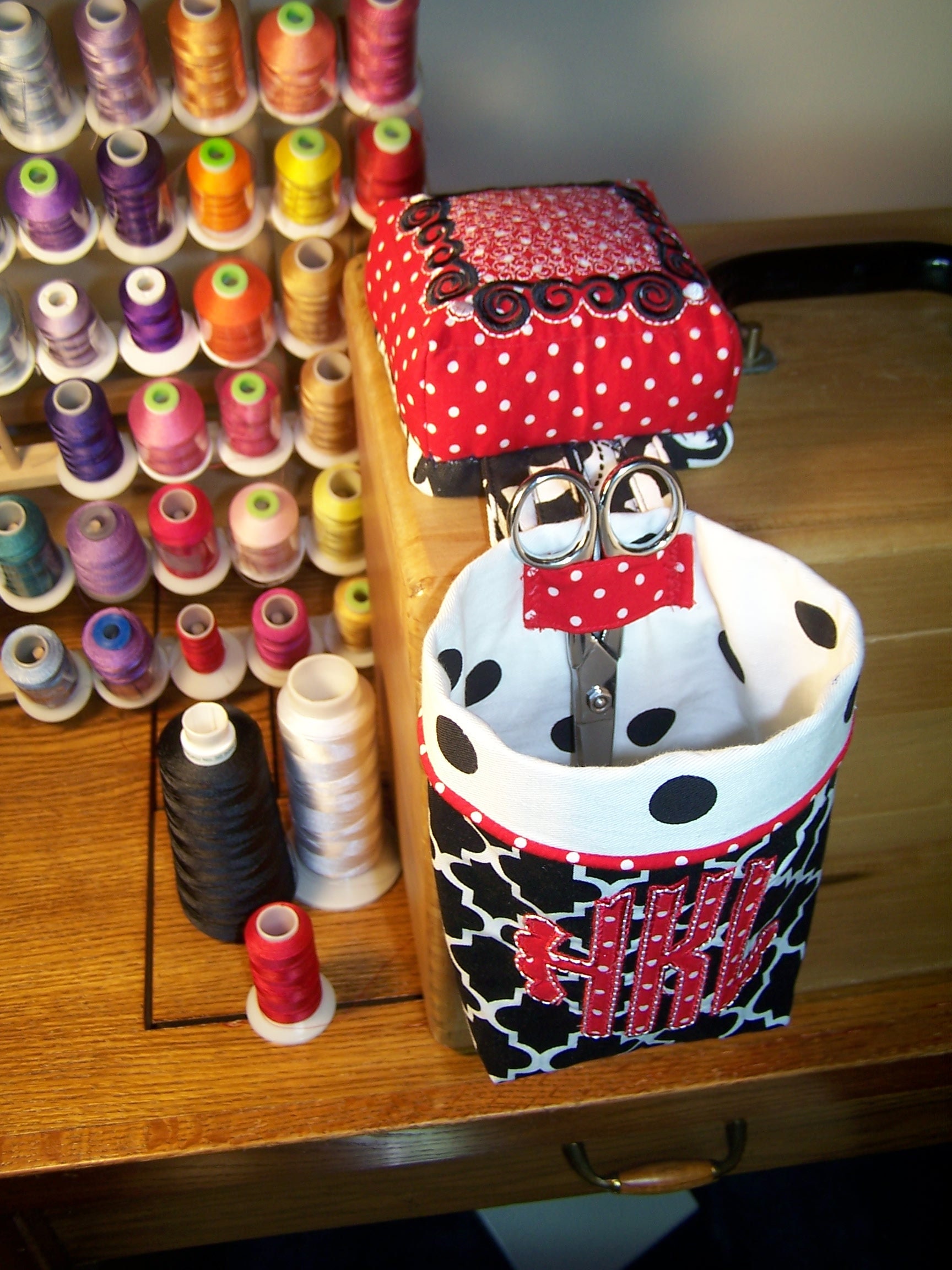 Pin Cushion Thread Catcher PDF Pattern Sewing Pattern Etsy