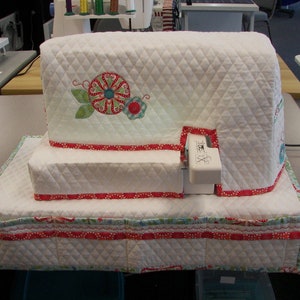 Janome  550e, 500e, 450e, 400e, Elna,  Expressive 830, Machine Cover & Sewing Mat Pdf Pattern