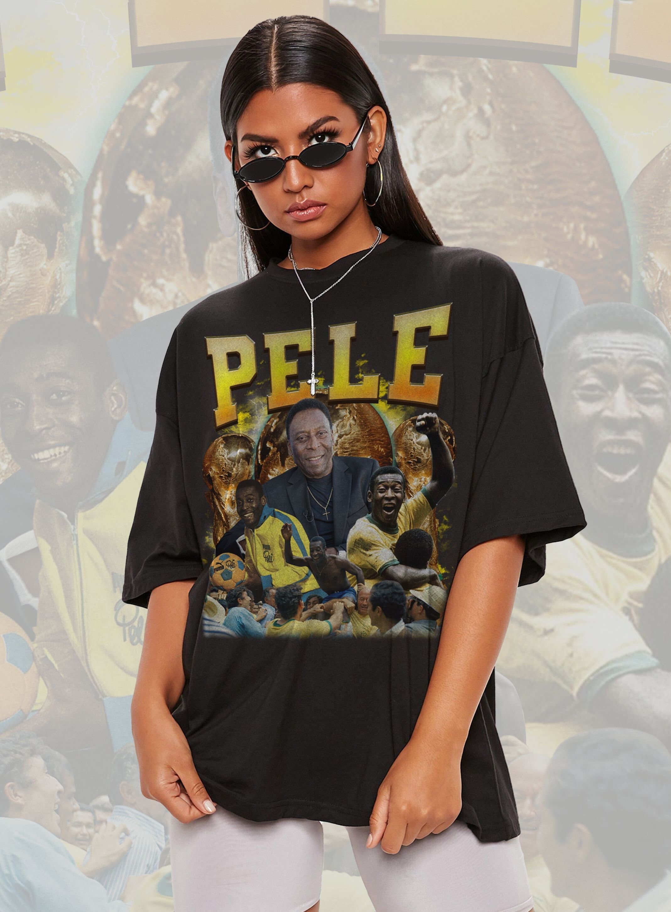 Discover Pele Vintage Bootleg Shirt, RIP Pele Shirt, Football Player