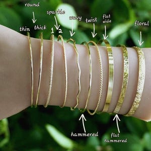 Original Permanent jewelry Bangle, Bangle blanks permanent jewelry, Sterling Silver or Gold Filled bangle, Permanent Bangle, smooth bangle
