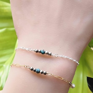 Navajo pearl and Turquoise connector, Connector for permanent bangle or Permanent jewelry, Handmade permanent jewelry connector, Silver/ GF