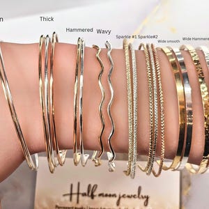 Original Permanent jewelry Bangle, Bangle blanks permanent jewelry, Sterling Silver or Gold Filled bangle, Permanent Bangle, Handmade bangle