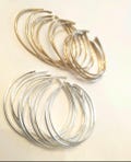 Original Permanent jewelry Bangle, Bangle blanks permanent jewelry, Sterling Silver or Gold Filled bangle, Permanent Bangle, smooth bangle