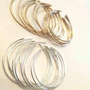 Original Permanent jewelry Bangle, Bangle blanks permanent jewelry, Sterling Silver or Gold Filled bangle, Permanent Bangle, smooth bangle