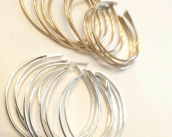 Original Permanent Bangle, Bangle for permanent jewelry, 14K Gold filled or Sterling Silver, Permanent cuff bangles for permanent jewelry