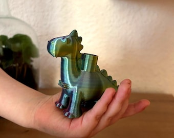 Personalized Dino Pencil Holder – 3D Printed | Nursery Decor | Gift Idea for Kids