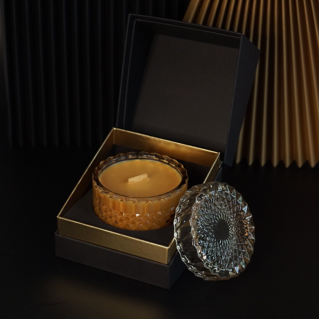 Cocoa Butter Candle I Wood Wick Candle I Coconut Soy Candle I Vintage