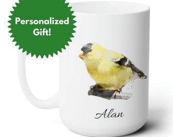 Custom Bird Coffee Mug, Gift for Birder,  Coffee Mug for Birder, Personalized Mug for Birder, gift For Bird lover, gift for Bird enthusiast