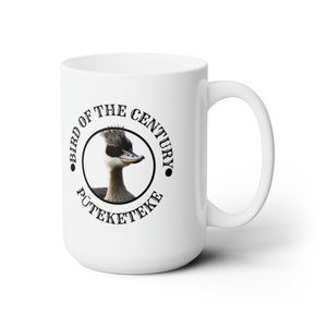 Puteketeke Vogel des Jahrhunderts Becher, Puteketeke Kaffeetasse, Vogel des Jahrhunderts Haubentaucher, Becher für Vogelbeobachter, Geschenk für Vogelliebhaber