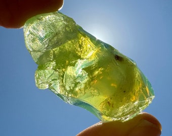 Andara crystal reiki activated to the High Heart Chakra, Green Tara, Protection, stunning bi colored green Andara