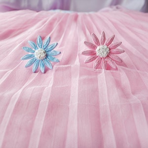 Kawaii Pastel Spring Flower ring, fairy kei polymer clay cute stuff