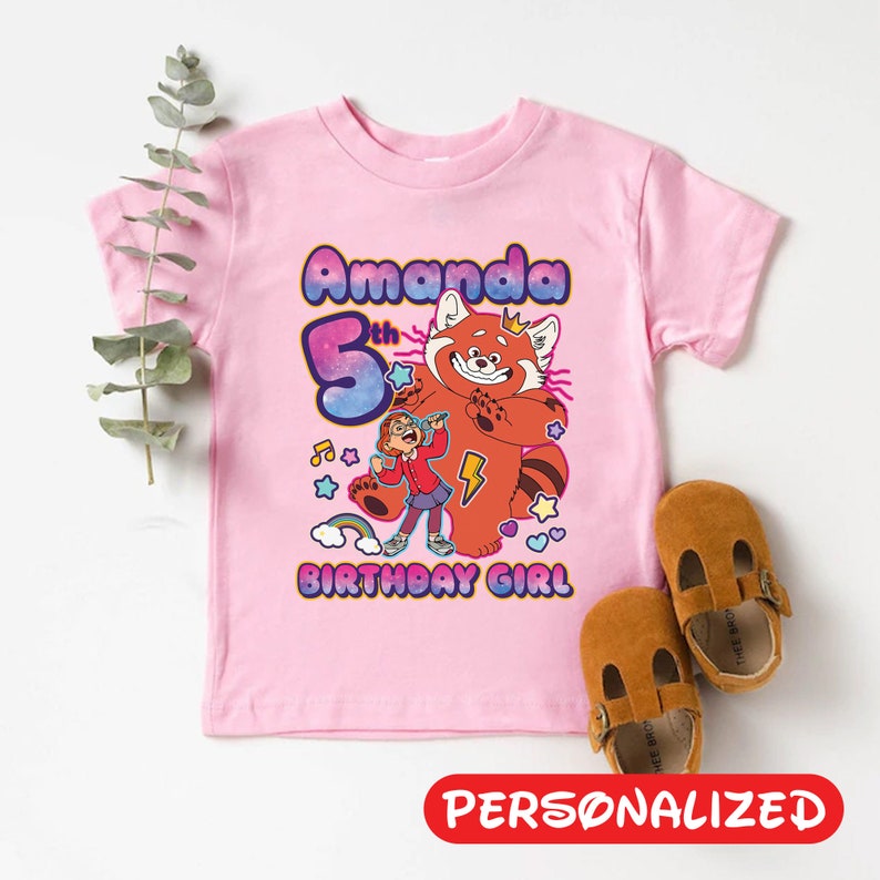 Turning Red Birthday Girl Shirt Custom Turning Red Birthday Etsy