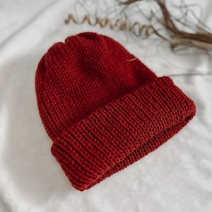 Adult Knitted Beanies | Double Thick | Warm beanies | Winter Hats | Slouchy Beanie | Handmade Gifts | Gifts for Her | Men&#39;s Hats