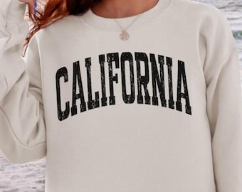 California Sweatshirt | Collegiate Crewneck | California Sweatshirts | Gifts under 50