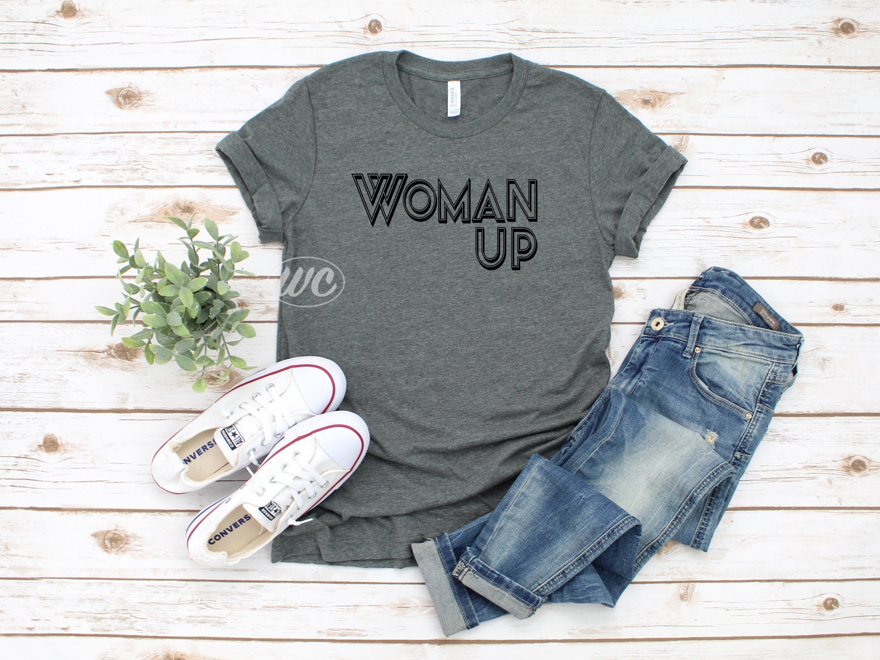 Discover WOMAN UP T-shirt | Shirts for Women | Cute shirts for her | International Women's Day | Mother's Day gift | Empowerment tees | Gifts for mom