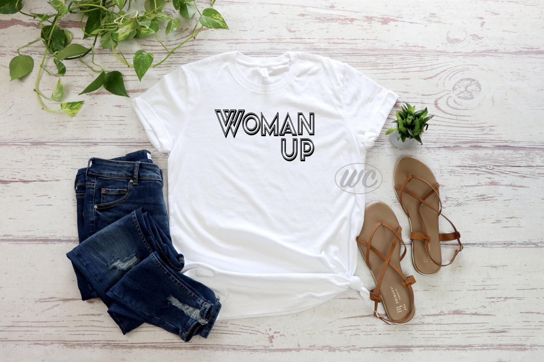 Discover WOMAN UP T-shirt | Shirts for Women | Cute shirts for her | International Women's Day | Mother's Day gift | Empowerment tees | Gifts for mom