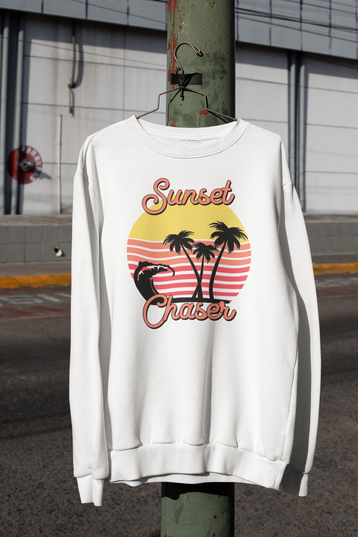 Sunset Chaser sweatshirt Unisex Sunsets Summer Beach | Etsy