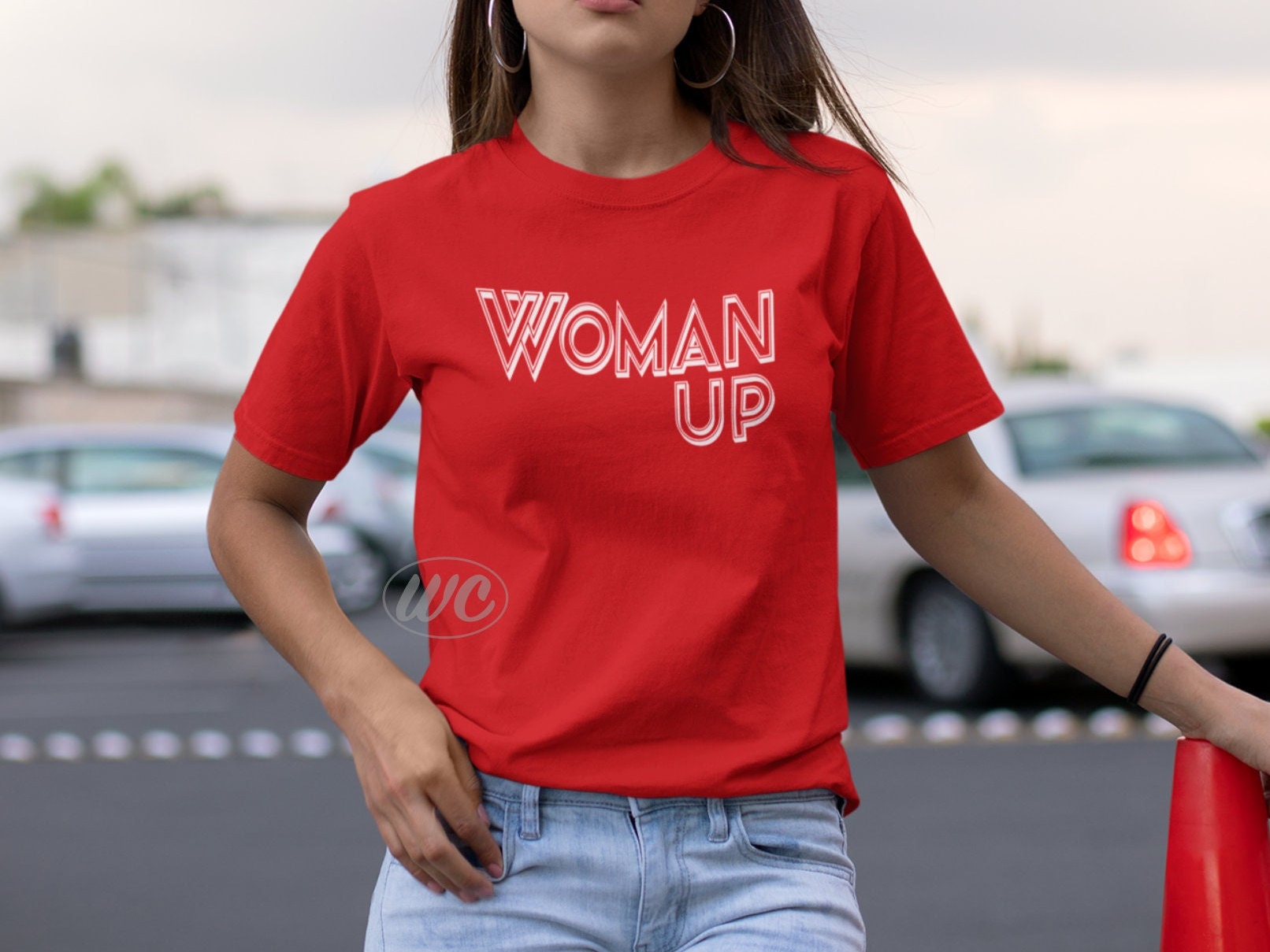 Discover WOMAN UP T-shirt | Shirts for Women | Cute shirts for her | International Women's Day | Mother's Day gift | Empowerment tees | Gifts for mom