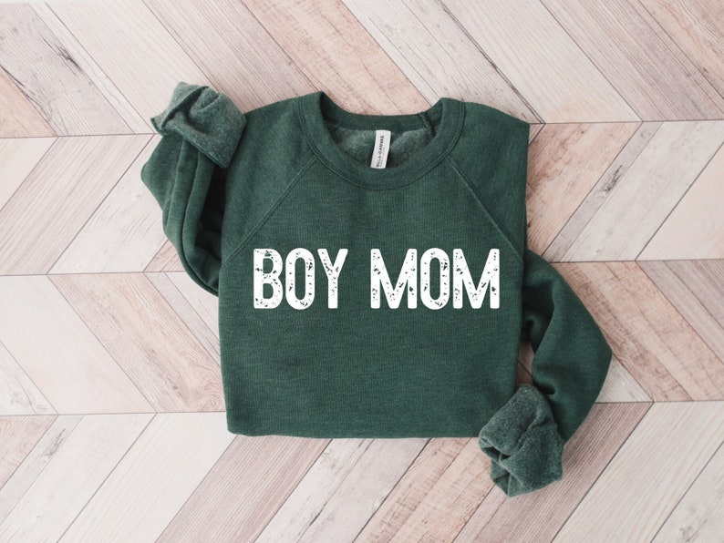 Boy Mom Crewneck Sweatshirt | Boy Mama Sweatshirts | Gifts for Moms | Baby Shower Gift | Women's Crewnecks | Gifts for her 