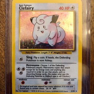1999 clefairy pokemon card value 5/102 Mint grade Clefairy [Shadowless] #5 Prices |
