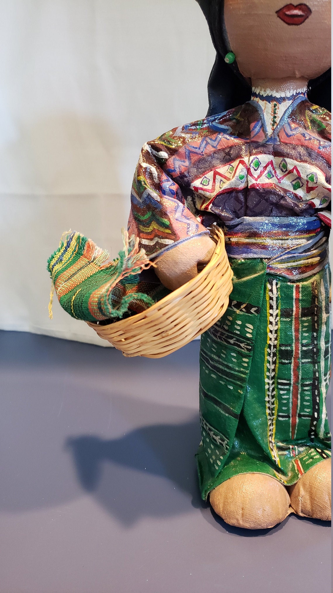 Handmade/HandPainted Vintage Paper Mache Mexican Figurine Etsy