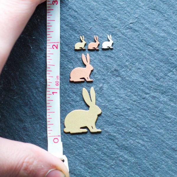 Jack Rabbit Metal Stamping Blank for Artistic Jewelry Making, Nature-Inspired DIY Crafts, and Unique Eco-Friendly Pendant Creations