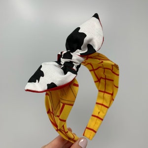 Diadema con lazo del Sheriff Woody – Diadema con lazo del parque temático, diadema con lazo de Toy Story