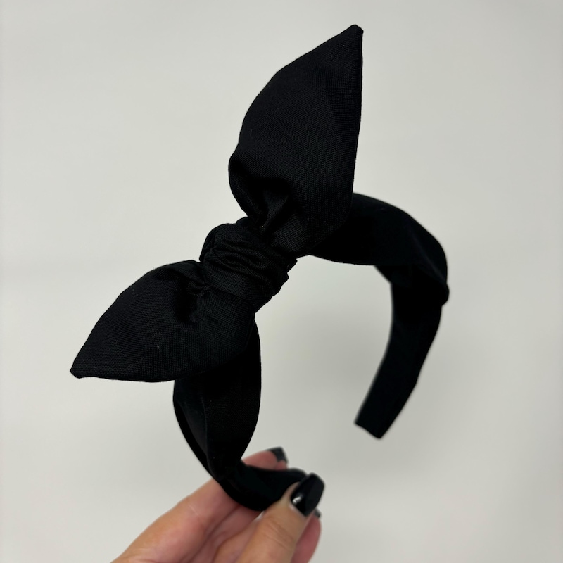 Headband, bow black main image 1