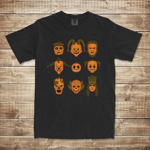 Camiseta de iconos de la noche de terror Camiseta de fiesta de terror de Halloween