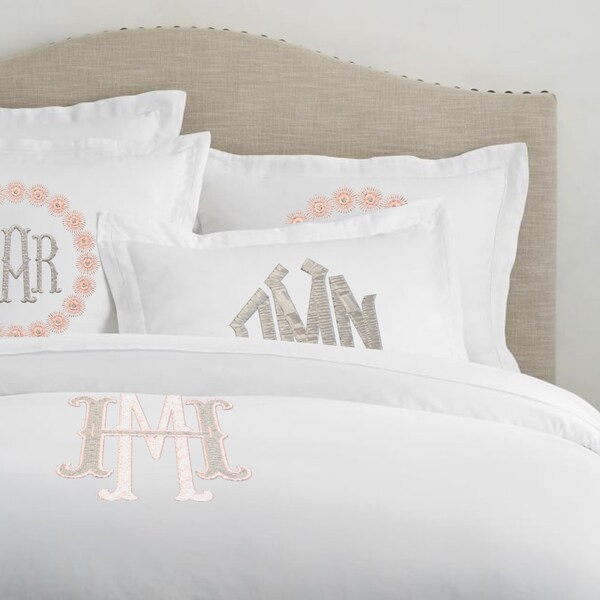 Monogrammed Bedding Make Your Own Bedding