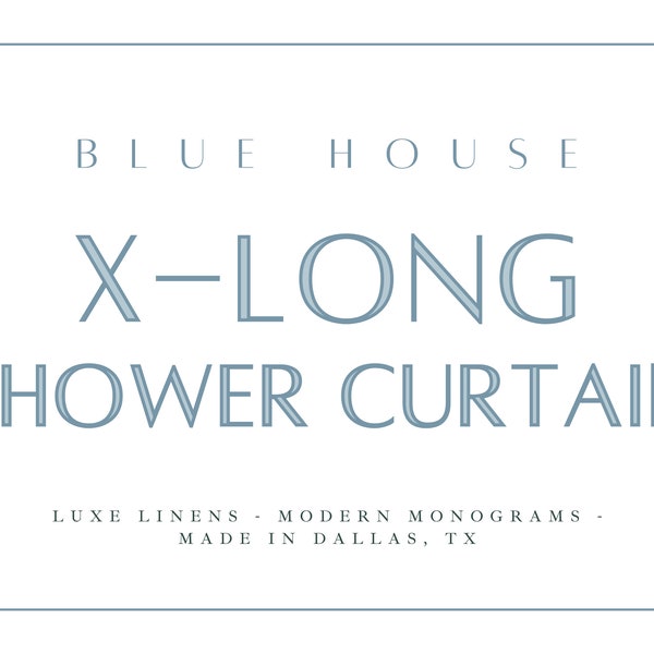 Extra Long Custom Shower Curtain Length