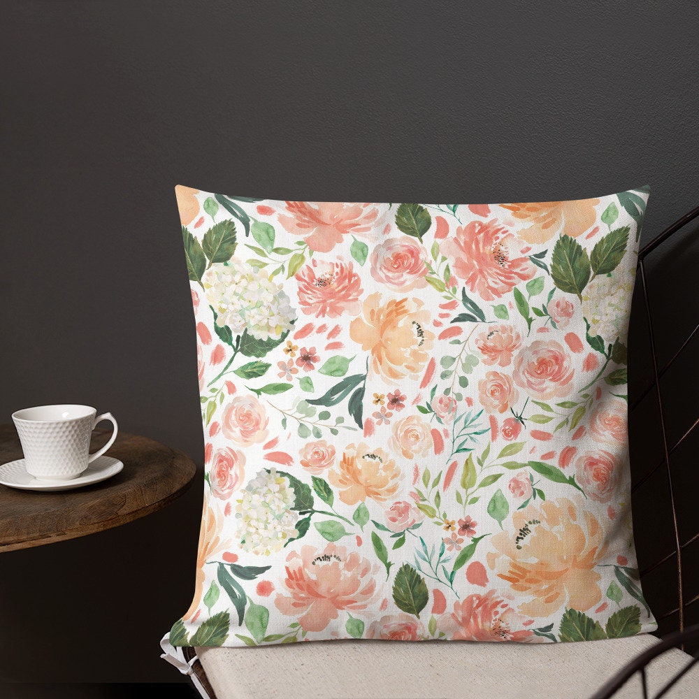 Weiß Rosa Frühling FloralEs Design Hübsches Aquarell | Etsy