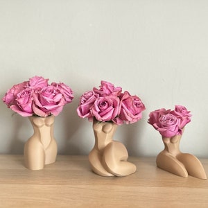 3D Printed Vase Collection, naked women Flower Pot, Boho Body Vase , Female Sculpture Vase, naked women Flower Pot
