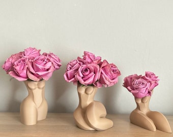 3D Printed Vase Collection, naked women Flower Pot, Boho Body Vase , Female Sculpture Vase, naked women Flower Pot